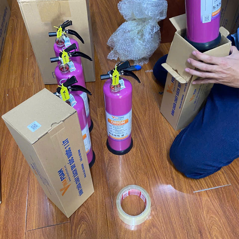 Bình chữa cháy ORION 1L Van CE châu Âu trên bình chữa cháy Pin Lithium 1L ORION