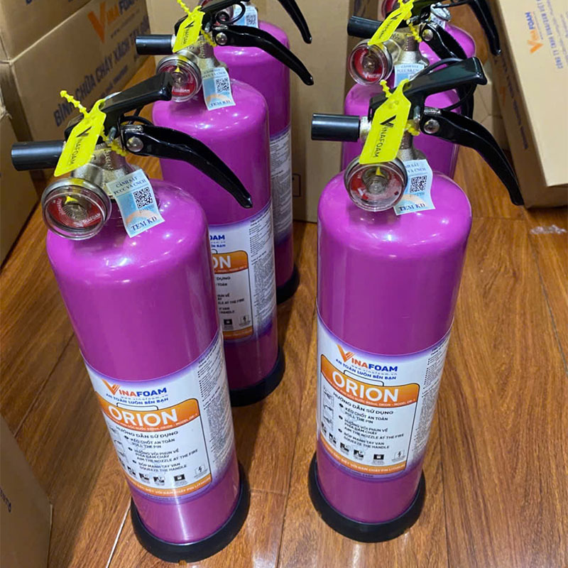 Bình chữa cháy ORION 1L Bình chữa cháy Pin Lithium ORION 1L mini thực tế