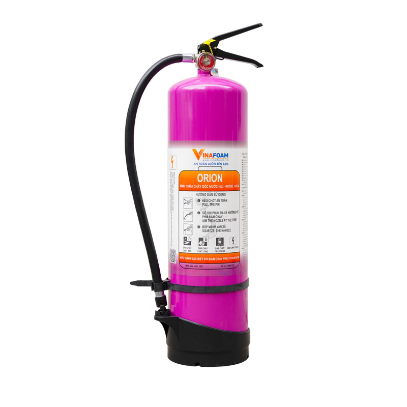 Bình chữa cháy ORION 6L Bình chữa cháy pin lithium ORION 6L chính hãng Vinafoam