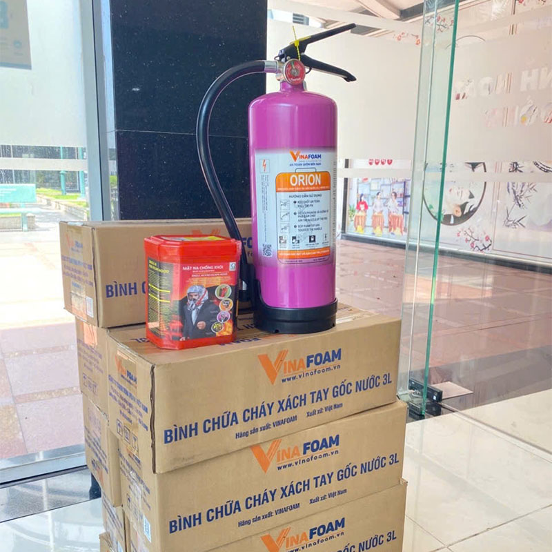 Bình chữa cháy Pin Lithium ORION 3L Bình chữa cháy Pin Lithium ORION 3L sử dụng cho xe điện, xe máy điện