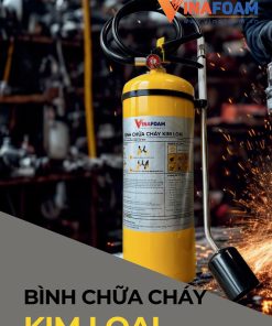 Bình chữa cháy loại D kim loại Vinafoam 8kg KCl chính hãng