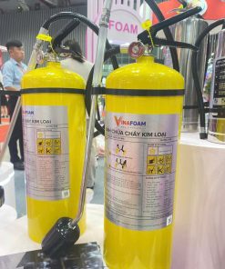 Bình chữa cháy loại D kim loại Vinafoam 8kg KCl thuc te