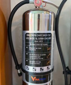 Bình chữa cháy inox 6L Foam AFFF 3% dành cho bếp Vinafoam kiểm định